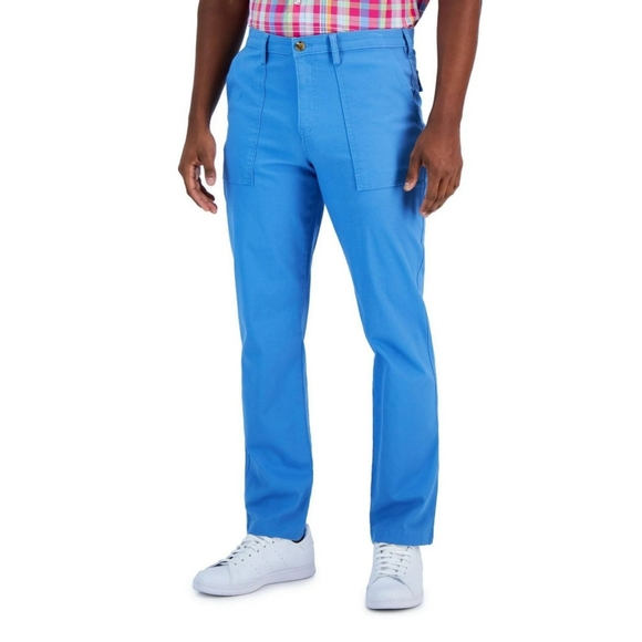 Club Room Men's Classic Fit Solid Straight Leg Pants Blue Size 38x30 NWT 2664V - Picture 12 of 13